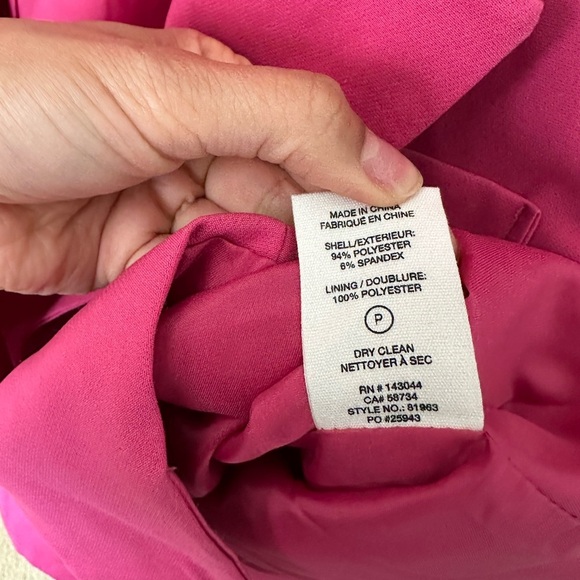 Avec Les Filles Pink Cropped Blazer Size Medium - Picture 7 of 12